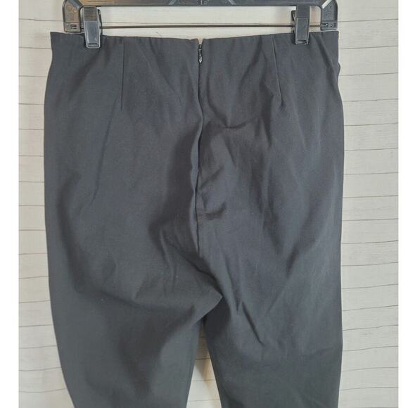 RAG & BONE ELASTIC WAIST SKINNY BLACK PANTS W BACK ZIPPER, SZ 10 - Picture 7 of 13